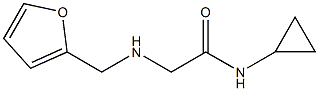 N-cyclopropyl-2-[(furan-2-ylmethyl)amino]acetamide Struktur