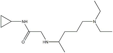 N-cyclopropyl-2-{[5-(diethylamino)pentan-2-yl]amino}acetamide Struktur