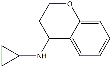 N-cyclopropyl-3,4-dihydro-2H-1-benzopyran-4-amine Struktur