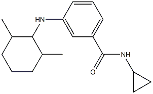 N-cyclopropyl-3-[(2,6-dimethylcyclohexyl)amino]benzamide Struktur