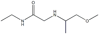 N-ethyl-2-[(1-methoxypropan-2-yl)amino]acetamide Struktur