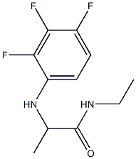 N-ethyl-2-[(2,3,4-trifluorophenyl)amino]propanamide Struktur