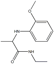 N-ethyl-2-[(2-methoxyphenyl)amino]propanamide Struktur