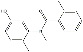 N-ethyl-N-(5-hydroxy-2-methylphenyl)-2-methylbenzamide Struktur