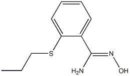 N'-hydroxy-2-(propylsulfanyl)benzene-1-carboximidamide Struktur