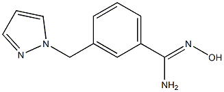 N'-hydroxy-3-(1H-pyrazol-1-ylmethyl)benzenecarboximidamide Struktur