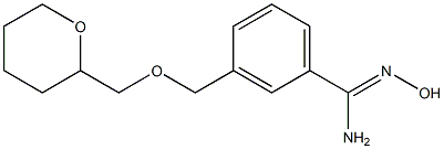 N'-hydroxy-3-[(tetrahydro-2H-pyran-2-ylmethoxy)methyl]benzenecarboximidamide Struktur