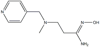 N'-hydroxy-3-[methyl(pyridin-4-ylmethyl)amino]propanimidamide Struktur