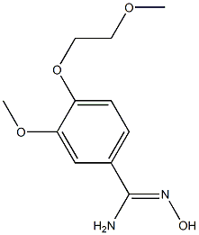 N'-hydroxy-3-methoxy-4-(2-methoxyethoxy)benzenecarboximidamide Struktur