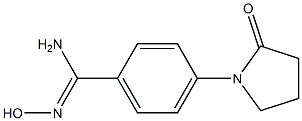 N'-hydroxy-4-(2-oxopyrrolidin-1-yl)benzenecarboximidamide Struktur