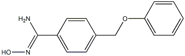 N'-hydroxy-4-(phenoxymethyl)benzenecarboximidamide Struktur