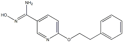 N'-hydroxy-6-(2-phenylethoxy)pyridine-3-carboximidamide Struktur