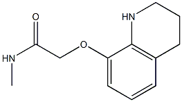 N-methyl-2-(1,2,3,4-tetrahydroquinolin-8-yloxy)acetamide Struktur