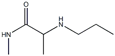 N-methyl-2-(propylamino)propanamide Struktur