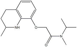 N-methyl-2-[(2-methyl-1,2,3,4-tetrahydroquinolin-8-yl)oxy]-N-(propan-2-yl)acetamide Struktur