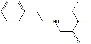 N-methyl-2-[(2-phenylethyl)amino]-N-(propan-2-yl)acetamide Struktur