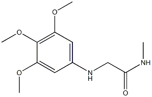 N-methyl-2-[(3,4,5-trimethoxyphenyl)amino]acetamide Struktur