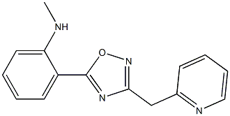 N-methyl-2-[3-(pyridin-2-ylmethyl)-1,2,4-oxadiazol-5-yl]aniline Struktur