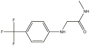 N-methyl-2-{[4-(trifluoromethyl)phenyl]amino}acetamide Struktur