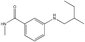 N-methyl-3-[(2-methylbutyl)amino]benzamide Struktur