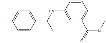 N-methyl-3-{[1-(4-methylphenyl)ethyl]amino}benzamide Struktur