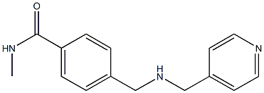 N-methyl-4-{[(pyridin-4-ylmethyl)amino]methyl}benzamide Struktur