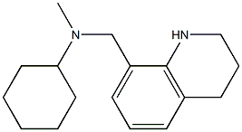 N-methyl-N-(1,2,3,4-tetrahydroquinolin-8-ylmethyl)cyclohexanamine Struktur