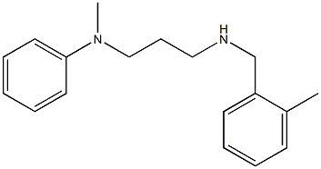 N-methyl-N-(3-{[(2-methylphenyl)methyl]amino}propyl)aniline Struktur