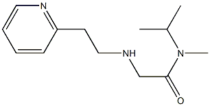 N-methyl-N-(propan-2-yl)-2-{[2-(pyridin-2-yl)ethyl]amino}acetamide Struktur