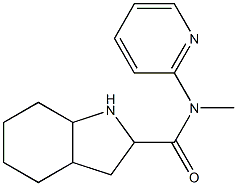 N-methyl-N-(pyridin-2-yl)-octahydro-1H-indole-2-carboxamide Struktur