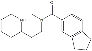 N-methyl-N-[2-(piperidin-2-yl)ethyl]-2,3-dihydro-1H-indene-5-carboxamide Struktur