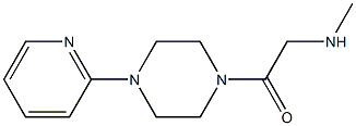 N-methyl-N-[2-oxo-2-(4-pyridin-2-ylpiperazin-1-yl)ethyl]amine Struktur