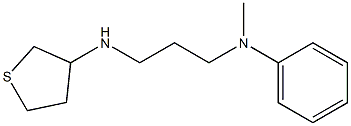 N-methyl-N-[3-(thiolan-3-ylamino)propyl]aniline Struktur