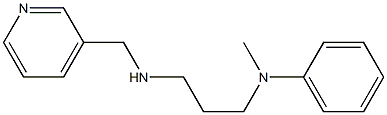 N-methyl-N-{3-[(pyridin-3-ylmethyl)amino]propyl}aniline Struktur