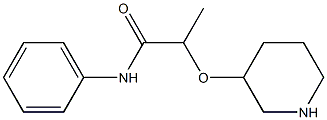 N-phenyl-2-(piperidin-3-yloxy)propanamide Struktur