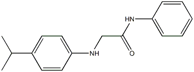 N-phenyl-2-{[4-(propan-2-yl)phenyl]amino}acetamide Struktur