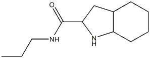 N-propyloctahydro-1H-indole-2-carboxamide Struktur