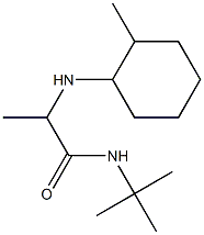 N-tert-butyl-2-[(2-methylcyclohexyl)amino]propanamide Struktur