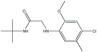 N-tert-butyl-2-[(4-chloro-2-methoxy-5-methylphenyl)amino]acetamide Struktur