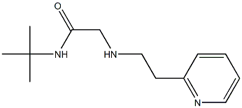 N-tert-butyl-2-{[2-(pyridin-2-yl)ethyl]amino}acetamide Struktur