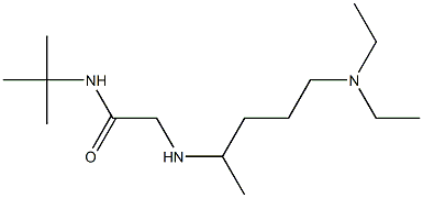 N-tert-butyl-2-{[5-(diethylamino)pentan-2-yl]amino}acetamide Struktur