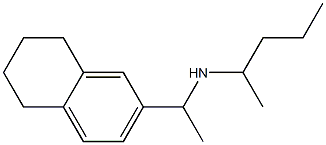 pentan-2-yl[1-(5,6,7,8-tetrahydronaphthalen-2-yl)ethyl]amine Struktur