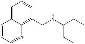 pentan-3-yl(quinolin-8-ylmethyl)amine Struktur