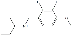 pentan-3-yl[(2,3,4-trimethoxyphenyl)methyl]amine Struktur