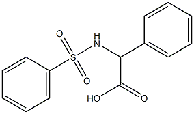 phenyl[(phenylsulfonyl)amino]acetic acid Struktur