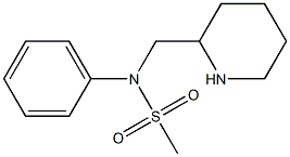 phenyl-N-(piperidin-2-ylmethyl)methanesulfonamide Struktur