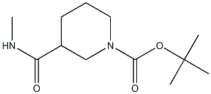 tert-butyl 3-[(methylamino)carbonyl]piperidine-1-carboxylate Struktur