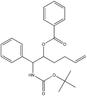 Benzoic acid 1-(tert-butoxycarbonylamino-phenyl-methyl)-pent-4-enyl ester Struktur