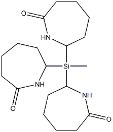 Methyltricaprolactamsilane Struktur