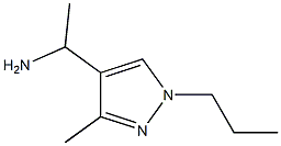 1-(3-Methyl-1-propyl-1H-pyrazol-4-yl)ethylamine Struktur